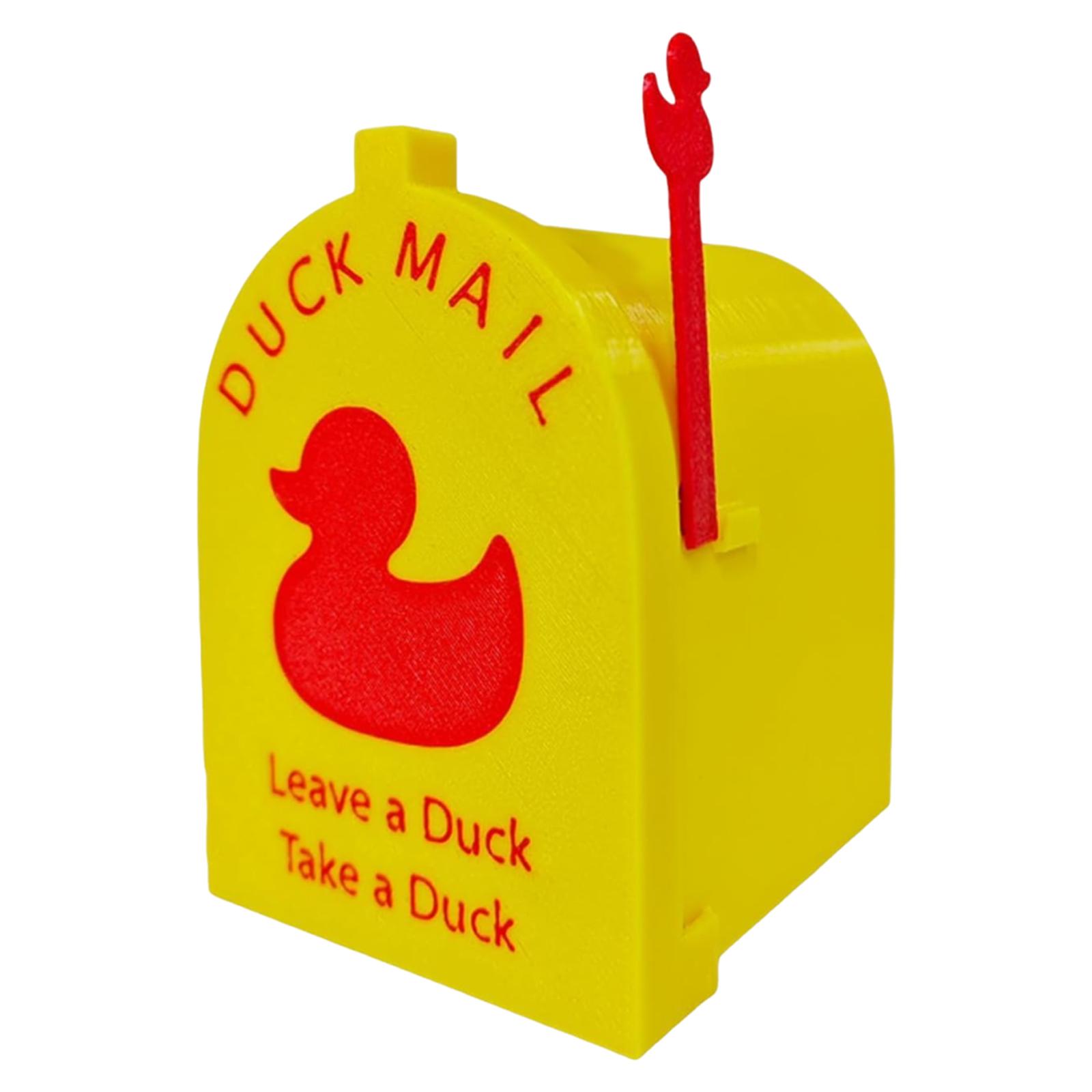 

Mini Yellow Duck Mailbox Fridge Sticker 3D Printed Magnetic Stickers Strong Adhesive Removable for Locker Cabin Doors Home Decor