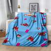 Colorful Creatures Pattern Flannel Blanket-Soft and Suitable for Sofas,Beds,Offices,Travel,All Seasons,Great Gift for Holidays and Birthdays.