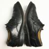 80s-90s? Vintage/MEZLAN Square Toe U-Tip Business Shoes Black size 8 Platinum Model Men's(USED)