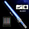Children Colorful Glowing Sword Toys Telescopic Music Laser Sword 2-In-1 Rotating Decompression Light Sword Kids Adult Boys Toys