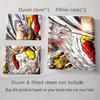 Heroic action illustration Bedding Duvet cover sets Duvet covers Pillowcases gifts (1 * Duvet Cover 2 * Pillowcases, without duvet insert)