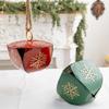European Vintage Wrought Iron Snowflake Bell Pendant Christmas Decoration