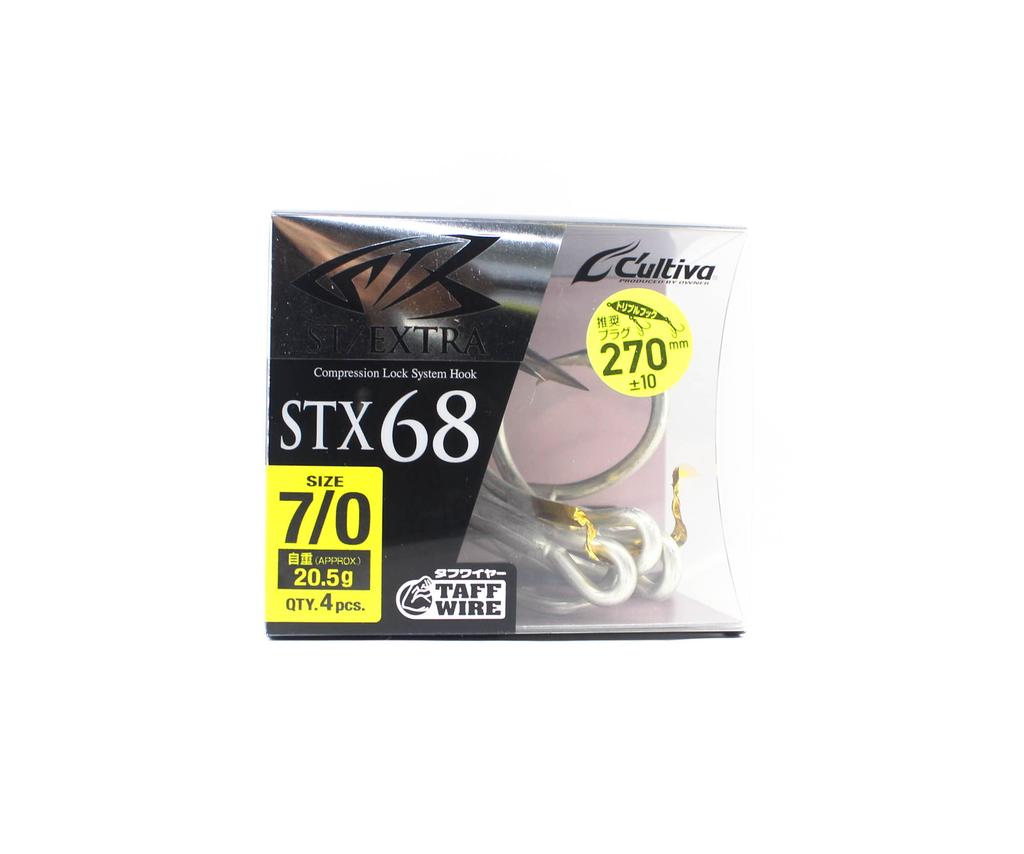 Owner STX-68 Stinger Treble Hook Extra Sharp – Misura 6/0, 4 Pezzi (Giappone)