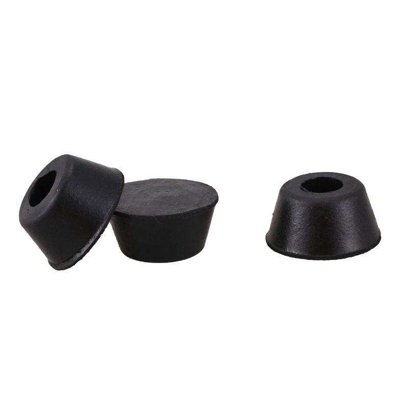ABWR-40 Pcs 21Mm X 10Mm Conical Recessed Rubber Feet Bumpers Pads Black