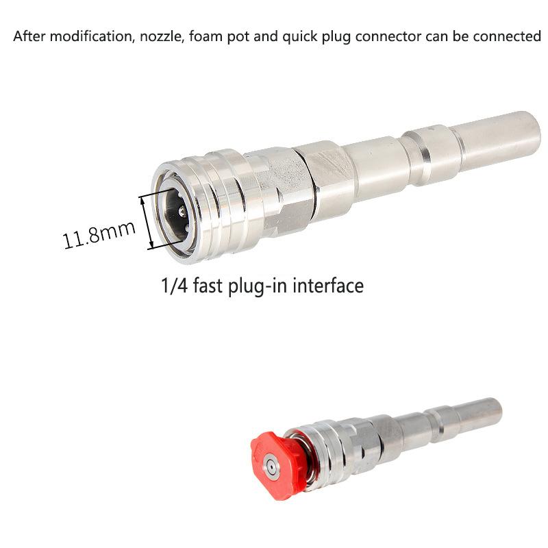 High Pressure Wash Gun Adaptor For Nilfisk Kew Alto Wap Calm To 1/4" Quick Connect With Spraying Nozzles