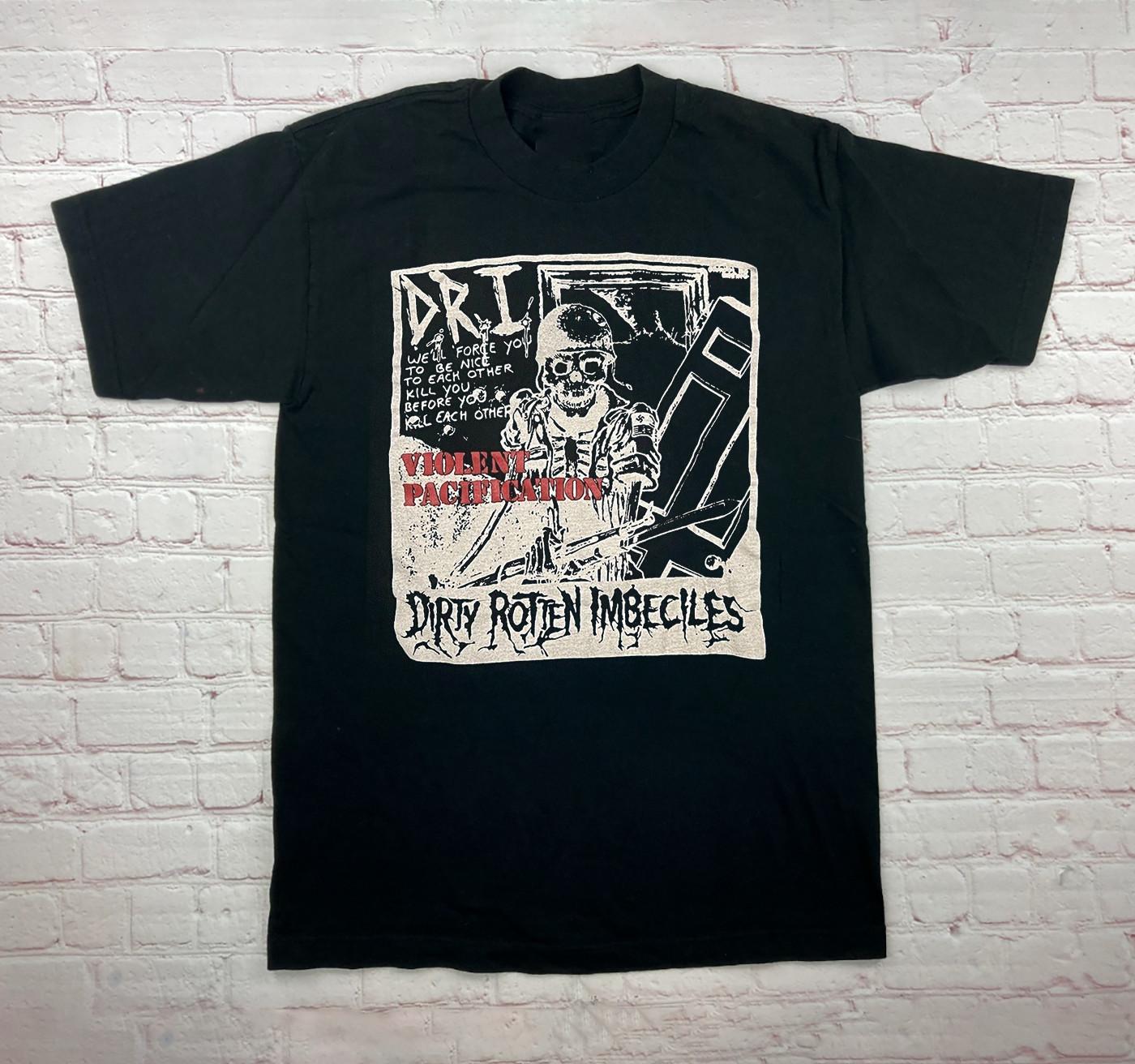 D.R.I. Violent Pacification Band Unisex Adult T-Shirt Full Size XXL