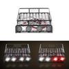 Goolsky Roof RackShelfLuggage Carrier with Light Bar for 110 Scale RC Crawlers, Axial SCX10, D90, 110, Traxxas TRX-4, Tamiya HSP, RC Car Parts