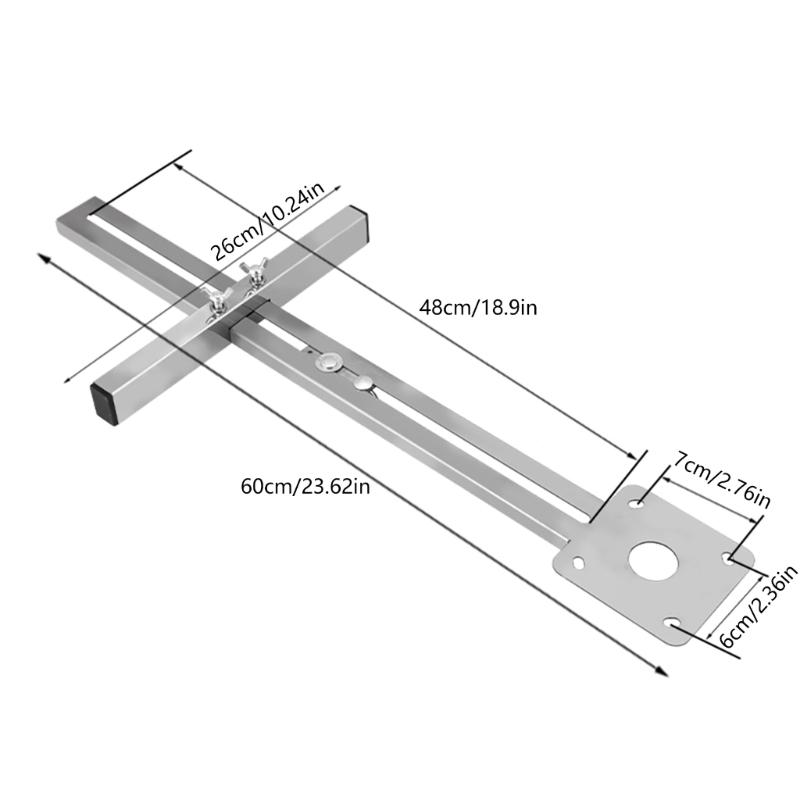 Staffa per scanalature di fresatura per router, Scanalature di fresatura per router, Piastra per tavolo router, Macchina per rifilatura a ribalta per fresatura legno