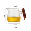 350ML Heat Resistant Vertical Striped Glass Fair Cup Tea Pitcher Chahai Tea Cup Kung Fu Tea Set Coffee Server Pour Pitcher