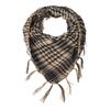 Mesh Yarn Desert Scarf with Tassels Soft Breathable Lightweight Outdoor Neck Piece Unisex Fashion Accessory