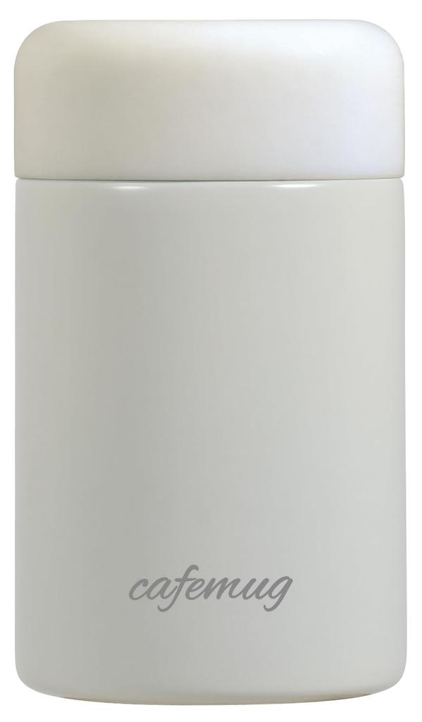 PEARL METAL Water Bottle Mug Bottle 200ml Seamless Lid and Gasket Integrated Cafe Mug Off-White HC-827