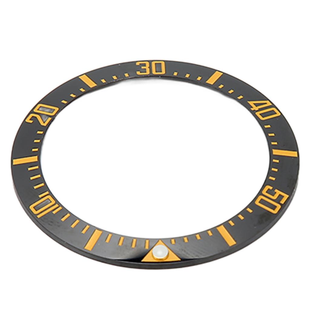 Watch Bezel Insert 40mm Ceramic Watch Bezel Ring Repair Replacement Accessory for Watchmaker Black