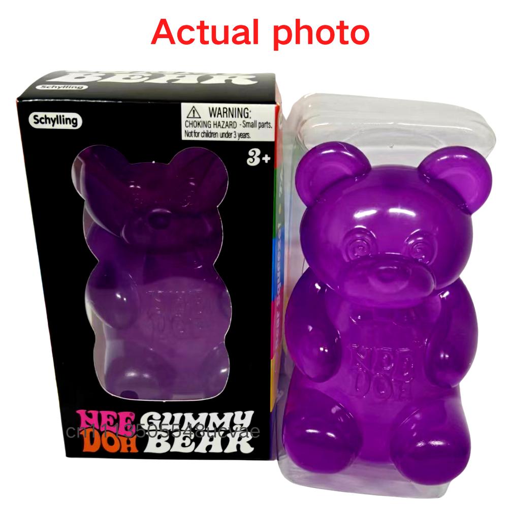 Schylling Nee Doh Maltose Bear Squishy Toy Soft Squeeze Sensory Fidget Toy Stress Relief Ornament