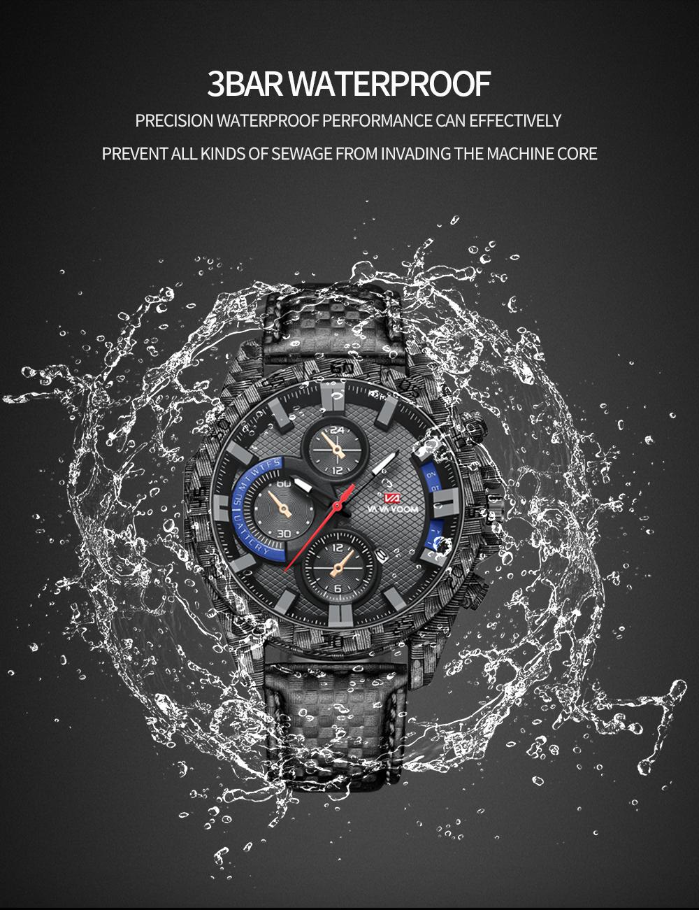 VA VA VOOM Повседневные спортивные часы для мужчин — фото 9