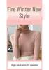 Women's Slim-Fit Knit Sweater Dress - Mid-Length, Over-the-Knee, Half-High Neck, Long Sleeves, Warm Inner Wear, New Style.