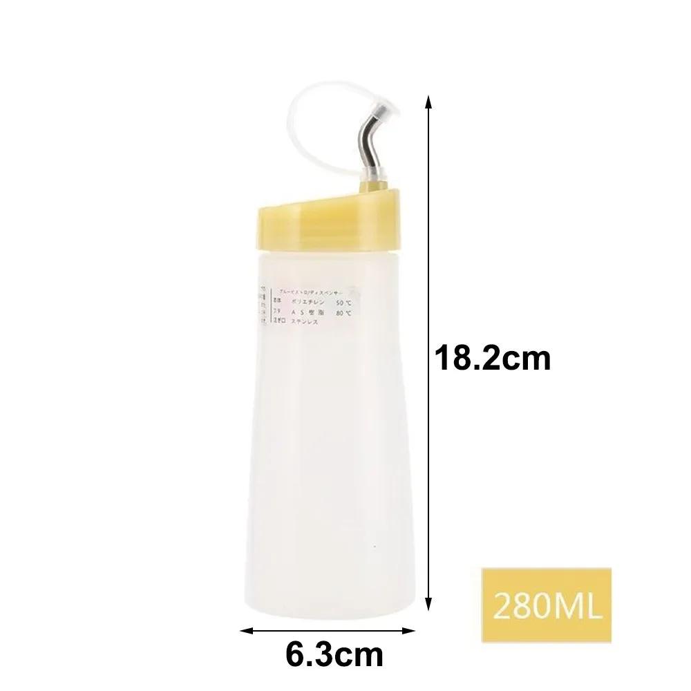 New 280ml 380ml Squeeze Sauce Bottle Large Capacity Plastic Squeeze Bottles Clear Tomato Catchup Dispenser Picnic Cooker