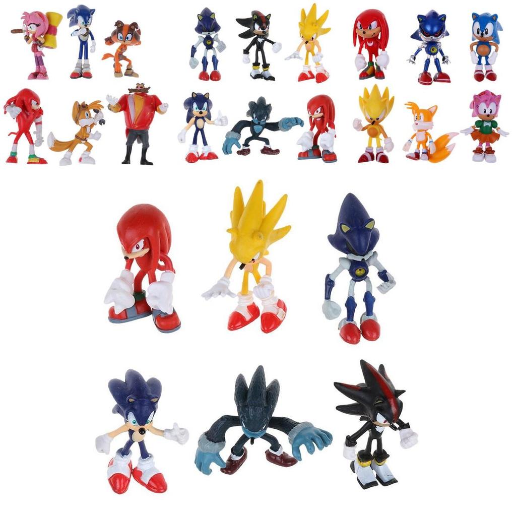 Premium Quality Cute Sonic The Hedgehog Game Action Figures Toy Set For Kids And Adults