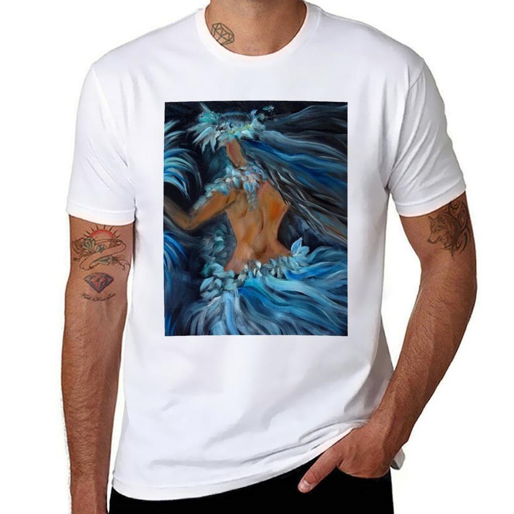 Hula in Blue TShirt Utility Work Short Sleeve Top TShirt