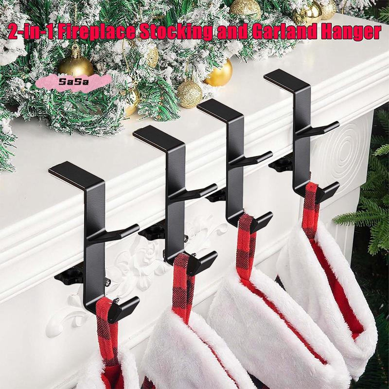 S-1 Pc Garland Hanger, Fireplace Stocking And Garland Hanger, 2026 New Upgrade 2 In 1 Garland And Stocking Hanger