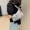 IELGY Korean Version Casual Daily All-Match Nylon Cloth Bag Simple Fashionable Pleated Cross-Body Shoulder Bag