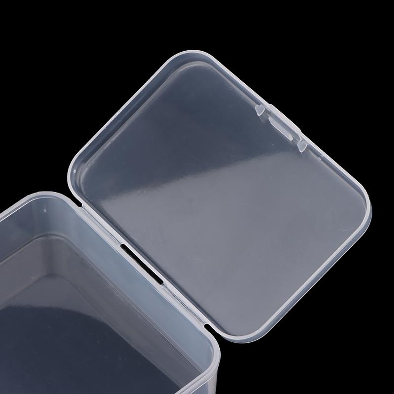 5 Stück Transparente Plastikbox Schmuckverpackungskomponente für Aufbewahrungsbox Ausweiskarte Schmuck Rechteck Zuhause Plastik Aufbewahrungsbox
