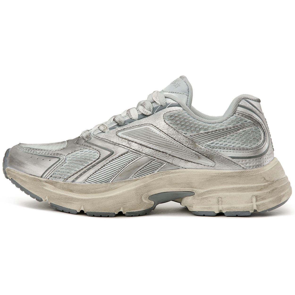 

Reebok Premier Road 2.0 Модный тренд Удобные Универсальные Винтажные Поношенные Низкие Кроссовки для бега Унисекс кроссовки Серый Серебристый 25SRC915U1GW1 35