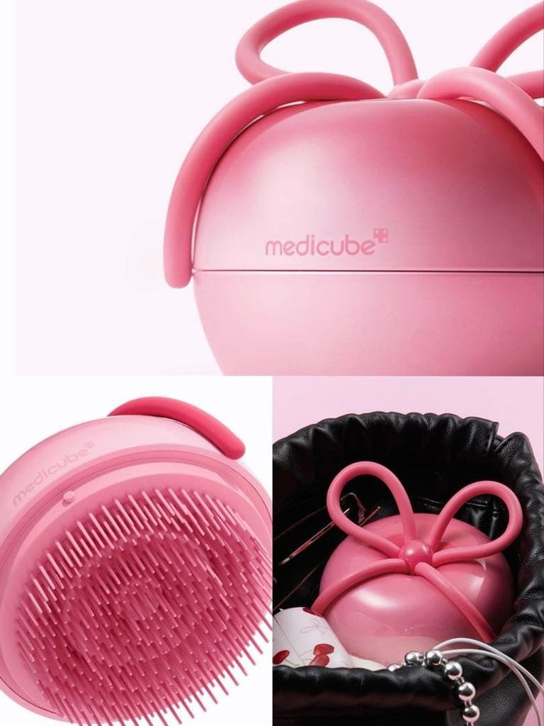 Medicube x FOREVER CHERRY Spazzola per Capelli con Nastro Rosa Edizione Limitata Dal Giappone