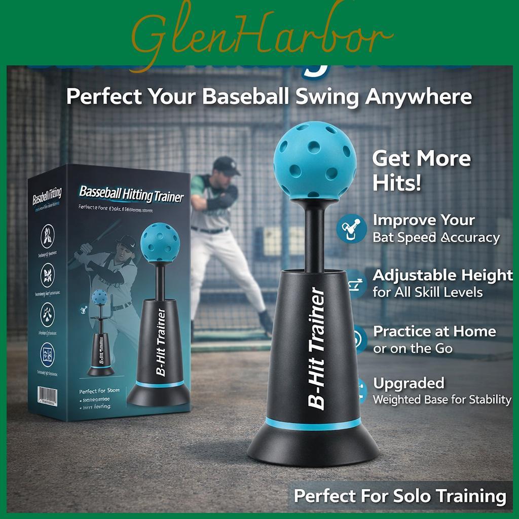 Sports Tee Popper Baseball Training Device For Indoor Outdoor Practice