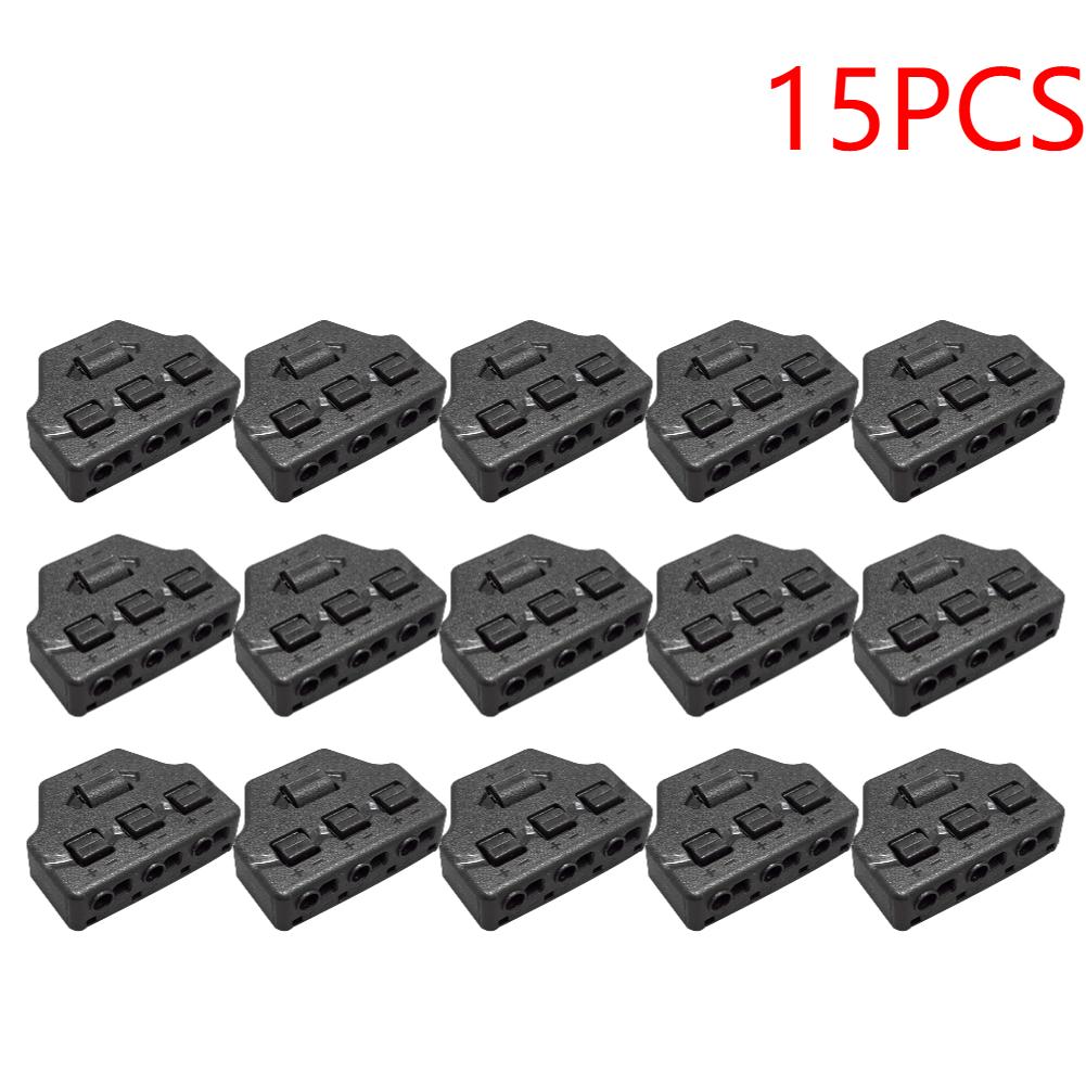 6/3Ports Hub Out Line Splitter Quick Connect Low Voltage Wire Splitter Distribution Block Lighting Led Strip Connection Terminal