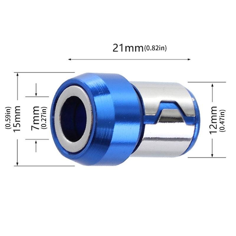 Pack of 4 Screwdriver Magnetizer Drill Bit Protective Cover Strong Screwdriver Protective Cover Home Improvement