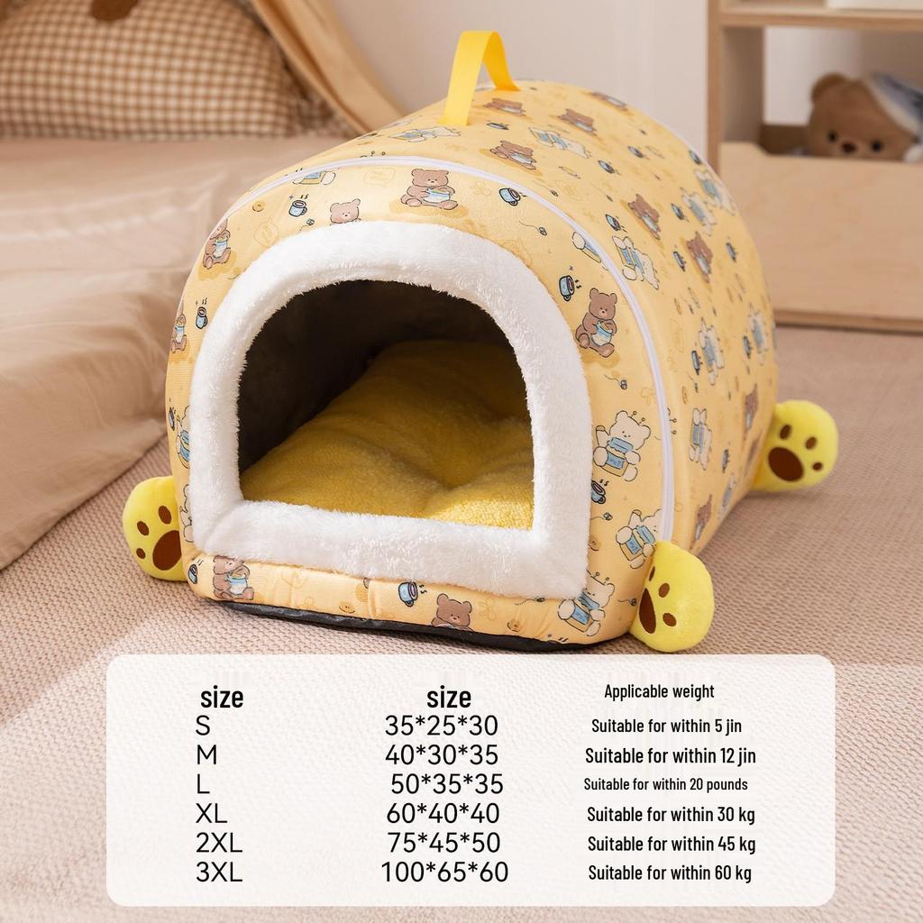 Autumn & Winter Deep Sleep Pet Bed for Large Dogs & Cats