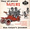 7inch Record KEN COLYERS JAZZMEN They All Played Ragtime DFE6466 Decca 1958 UK Jazz Used