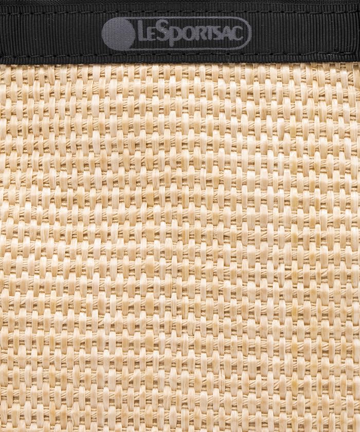 LeSportsac Official Shoulder Bag Top Handle Black Raffia Crossbody/1028 Women's
