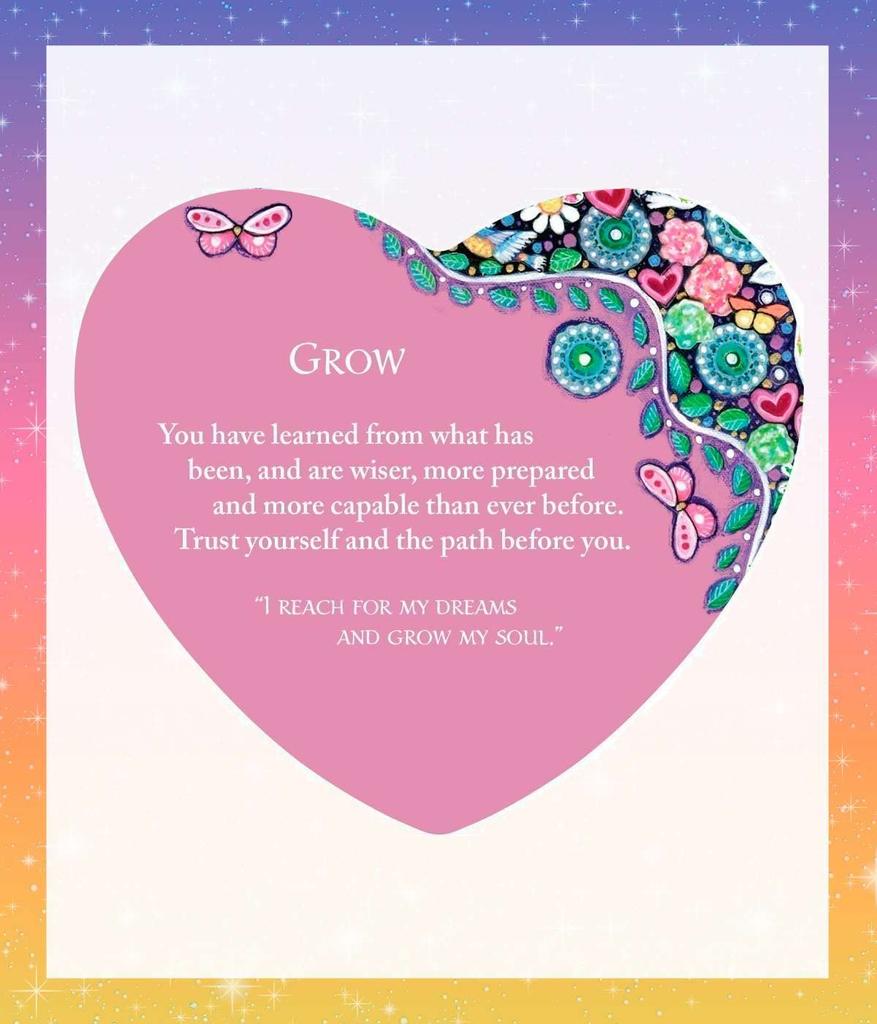 The Enchanted Heart Oracle Cards, Heart-Shaped Tarot Cards, Fortune Telling, with Japanese Instructions, by lulucouture [Authentic]