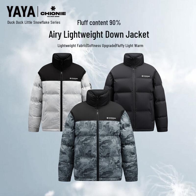 YAYA Snowflake Series Unisex Stand-Collar Down Jacket