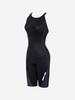 Toneidoseupocheu Point Black Gray Women'S Indoor Half-Body Swimsuit