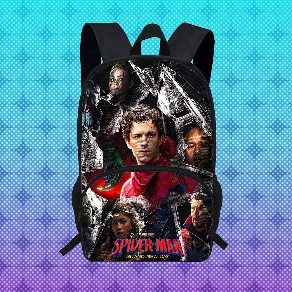 Spider Man Brand New Day Student Backpack With Breathable Oxford Fabric For School Use