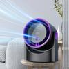 100 Level Portable Bladeless Fan USB Rechargeable Desktop Cooling Fan Digital Display Electric Personal Fan for Outdoor Travel