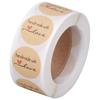 Round Shape Round Label Stickers Kraft Material Seal Labels Kraft Paper Stickers  Envelope Sealing