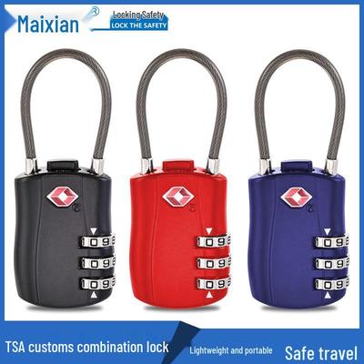 TSA Customs 3-Digit Zinc Alloy Lock for Suitcase & Bag