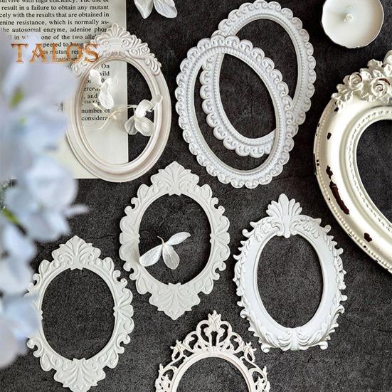 5 szt. Wytłoczone naklejki w stylu retro, wklęsłe wzory, materiały do scrapbookingu, zestawy do tworzenia koronek, ramki na zdjęcia