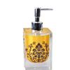 Elegant Hotel Hand Soap Dispenser Bottle With Floral Print For Bathroom Decor Gift