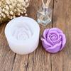 1pcs 3D Rose Flower Silicone Candle Mold Handmade Flower Soap Gypsum Craft Cement Resin Mold Valentine's Day Gift