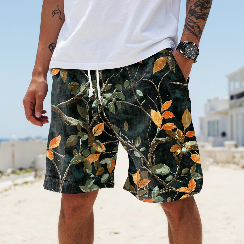 Męskie letnie, duże, swobodne, luźne spodnie sportowe, szorty plażowe