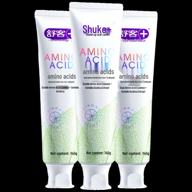 Shuke Amino Acid Toothpaste for Gum Care & Whitening (3-Pack)