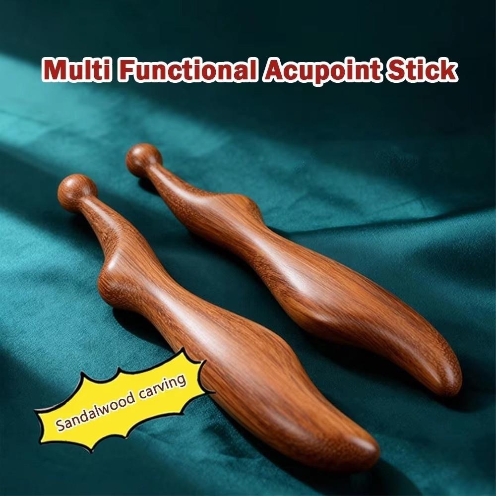 Wooden Massage Stick Meridian Scraping Gua Sha Tools Relaxing Acupressure Stick Body Massage