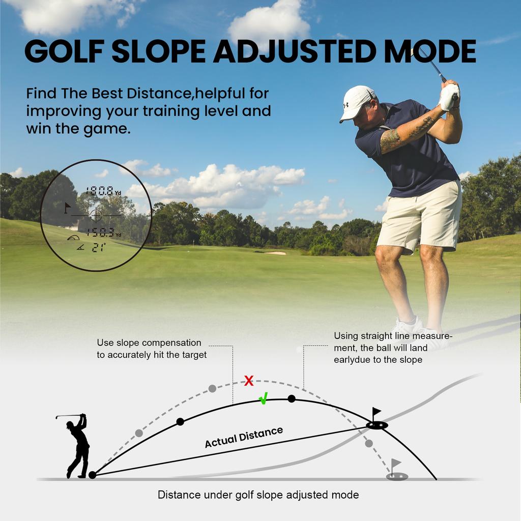 MILESEEY PF210 Avstandsmåler, 600M Golfavstandsmåler