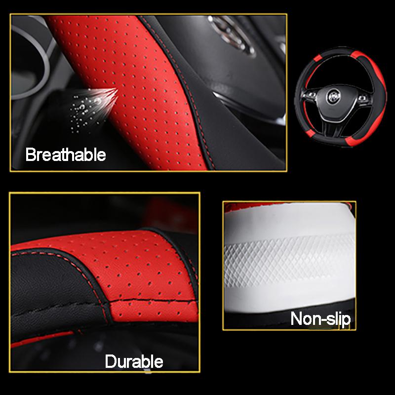 D Type Car Steering Wheel Cover Wrap For Chery OMODA C5 S5   2024 Auto Accessories Braid On Steering-Wheel Protector