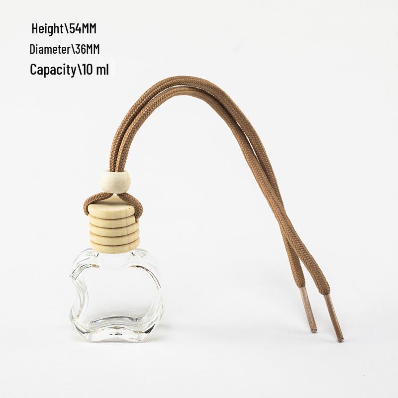Car Hanging Perfume Glass Bottle - Air Freshener Ornament & Refillable Fragrance Pendant