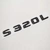 3D ABS Car Letters Logo S300L S320L Badge Sticker Emblem Decals For Mercedes Benz S Class S300L S320L V221 V222 Tail Accessories WX4